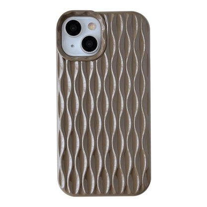 Patrón de pliegue de onda 3D compatible con iPhone Case