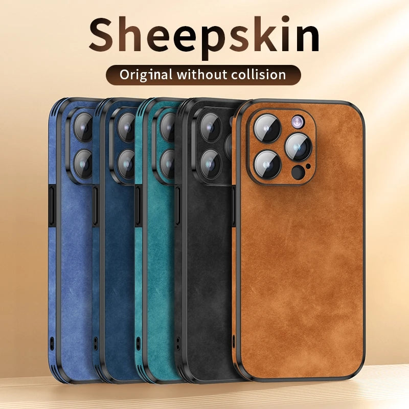 Business Leather Compatible with iPhone Case