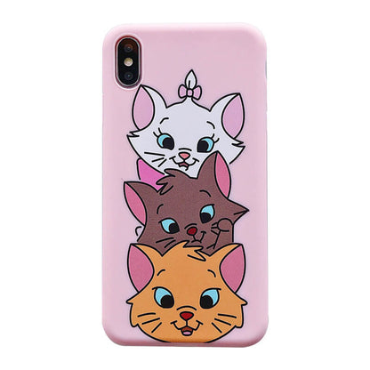 Chat mignon de dessin animé Coque et skin adhésive iPhone