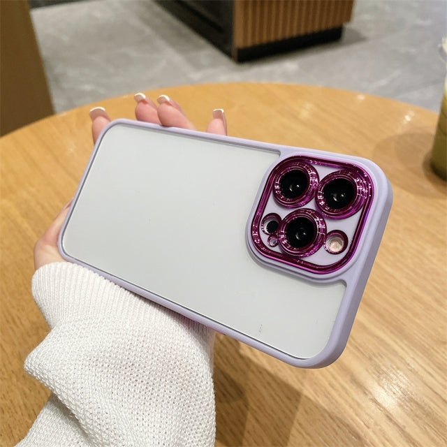 Transparent Shockproof Camera Lens Compatible with iPhone Case