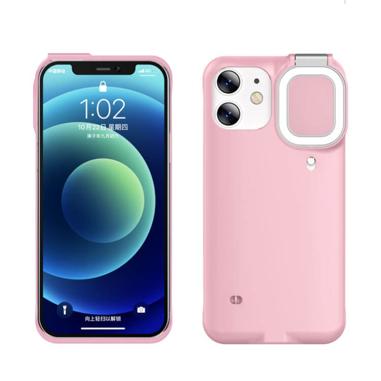 Selfie Light Phone Case For iPhone 12 11 XS X 7P 8P, SAMSUNG S21 Ultra S21+, HUAWEI Mate 30 40 P30 P40