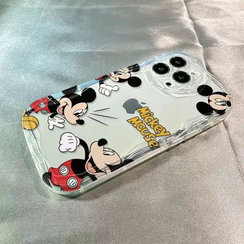 S23f0992806a84ff58bd72a77b14c2801F.webp Cartoon Dance Mouse Protective Case Compatible With iPhone 16 15 14 13 Clear TPU Cover