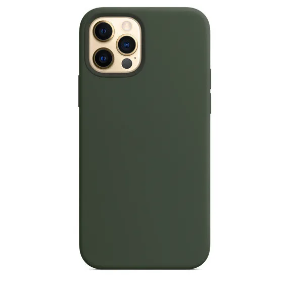 Original Official Logo Silicone Phone Cases for iPhone 11 12 13 14 15 Pro Max Skin for Apple iPhone 13 14 11 Pro Full Cover case