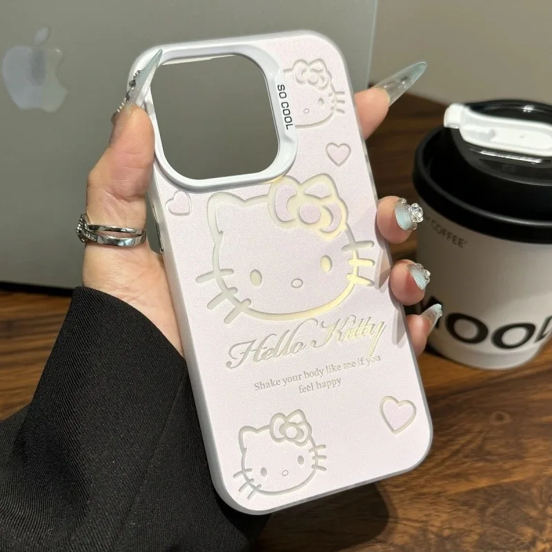 S43ce760290864e1cb29ae2a28c38a361W.webp Luxury Pink Kitty With Bracket Phone Case For iPhone 17 16 15 14 13 12 11 ProMax XR XS 8 Plus Soft Anti Drop Silicone Cover