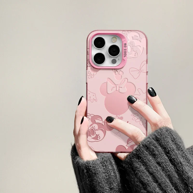 Cartoon Mick Mouses Phone Case For iPhone 17 16 15 14 13 12 11 Pro Max XR XS Max 7 8 Plus MINI Y2K Cartoon Cover