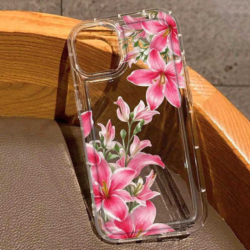 S4e4701494780409fb1f7c4a449466508O.webp Cherry Flower Print Clear Case For iPhone 17 Air 16 15 14 13 Pro Max 11 12 Mini X XR XS 7 8 Plus SE2 Stylish Shockproof Cover