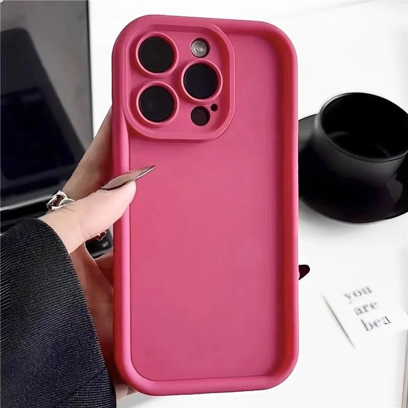 S6051a65fd7494ec09ecf0c0dd2b4493bD.webp Candy Color Soft TPU Case For iPhone 17 Air 16 14 15 Pro Plus 13 12 11 Pro Max 16e XR XS Shockproof Silicone Phone Cover Fundas