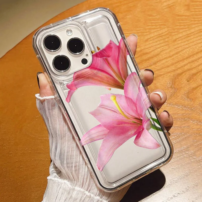 S6606d30a0a334a549a6080364bedef4aJ.webp Cherry Flower Print Clear Case For iPhone 17 Air 16 15 14 13 Pro Max 11 12 Mini X XR XS 7 8 Plus SE2 Stylish Shockproof Cover