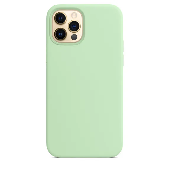 Original Official Logo Silicone Phone Cases for iPhone 11 12 13 14 15 Pro Max Skin for Apple iPhone 13 14 11 Pro Full Cover case