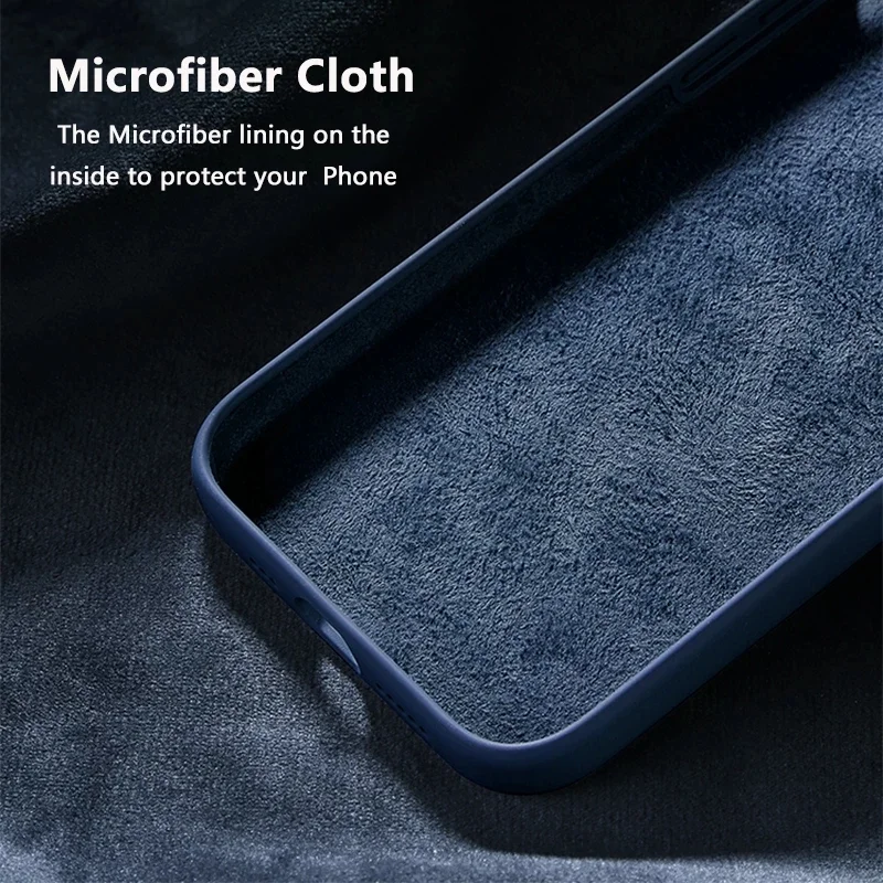 Original Silicone Case For iPhone 13 16 15 14 12 Pro Official Apple Cover for iPhone 15 16 Plus 13 11 12 14 15 16 Pro Max Cases
