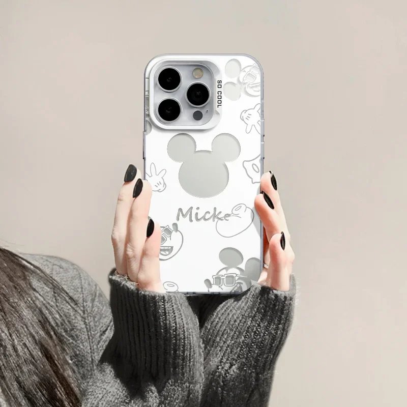 Cartoon Mick Mouses Phone Case For iPhone 17 16 15 14 13 12 11 Pro Max XR XS Max 7 8 Plus MINI Y2K Cartoon Cover