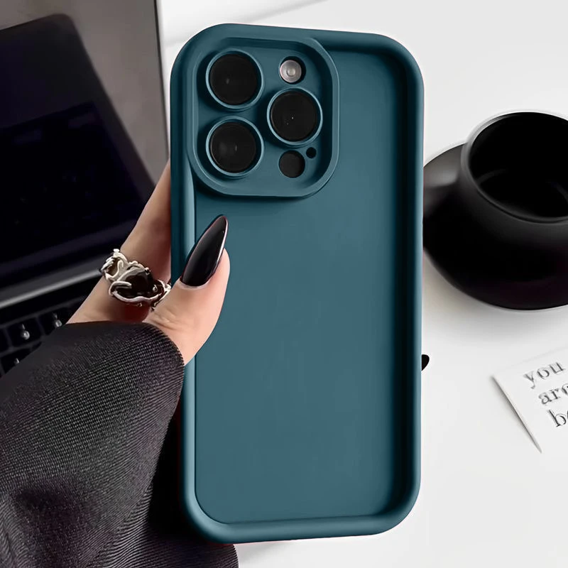 Sd36d88eb8c37469686f4eea985ff9674u.webp Candy Color Soft TPU Case For iPhone 17 Air 16 14 15 Pro Plus 13 12 11 Pro Max 16e XR XS Shockproof Silicone Phone Cover Fundas