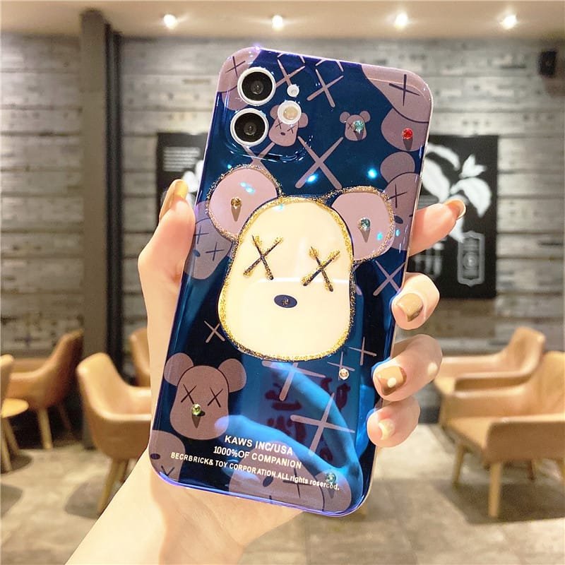 kaw case for iPhone (2) Cartoon Bear Protective Case Compatible With iPhone