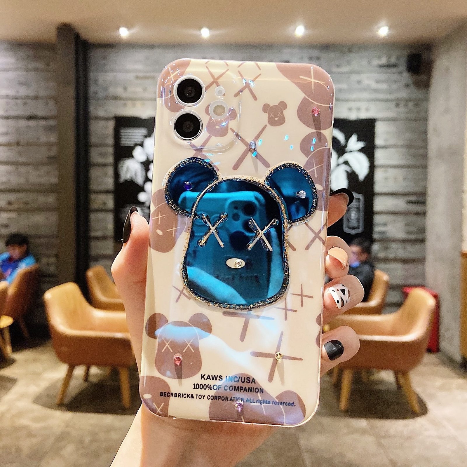 kaw case for iPhone (3) Cartoon Bear Protective Case Compatible With iPhone