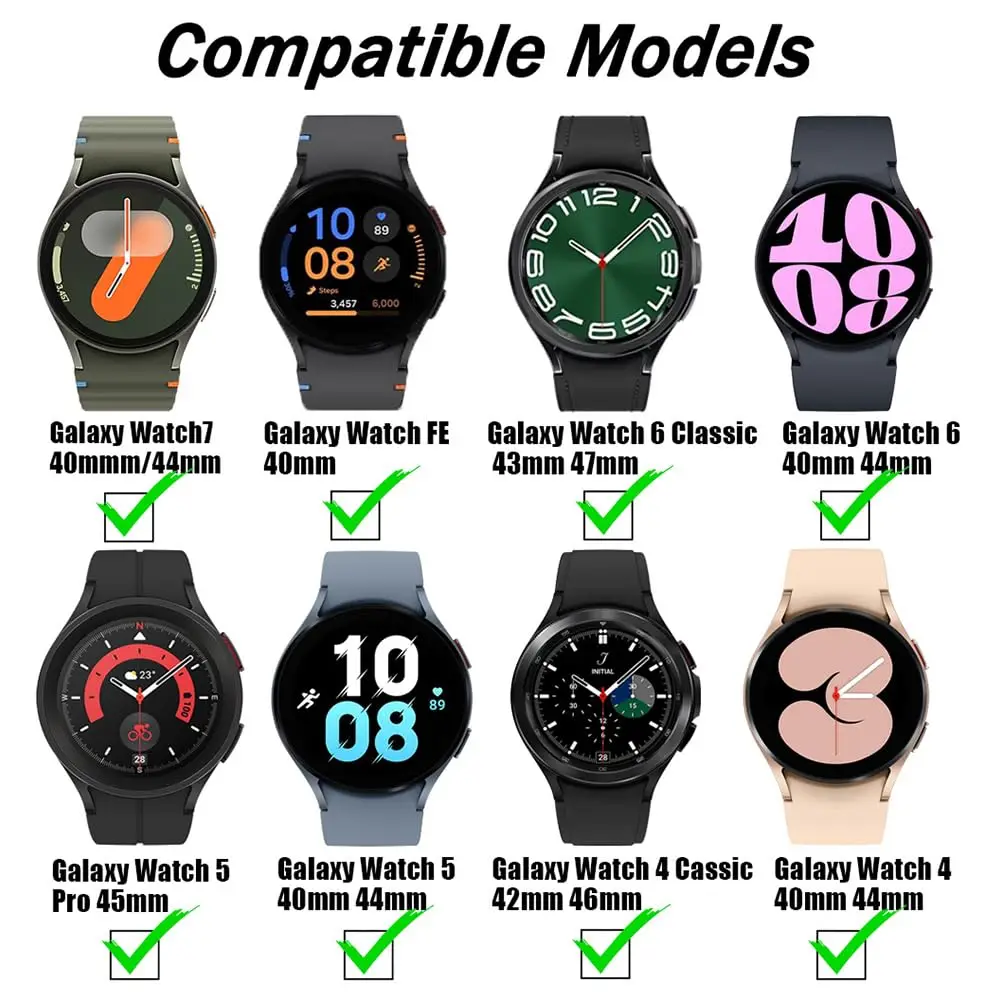 S002b61752bfd4b91a6889c11634183cfQ-2.webp Original Silicone Band For Samsung Galaxy Watch 7 6 5 4 FE 44mm 40mm/5 pro 45mm Magnetic Bracelet watch6 Classic 43mm 47mm strap