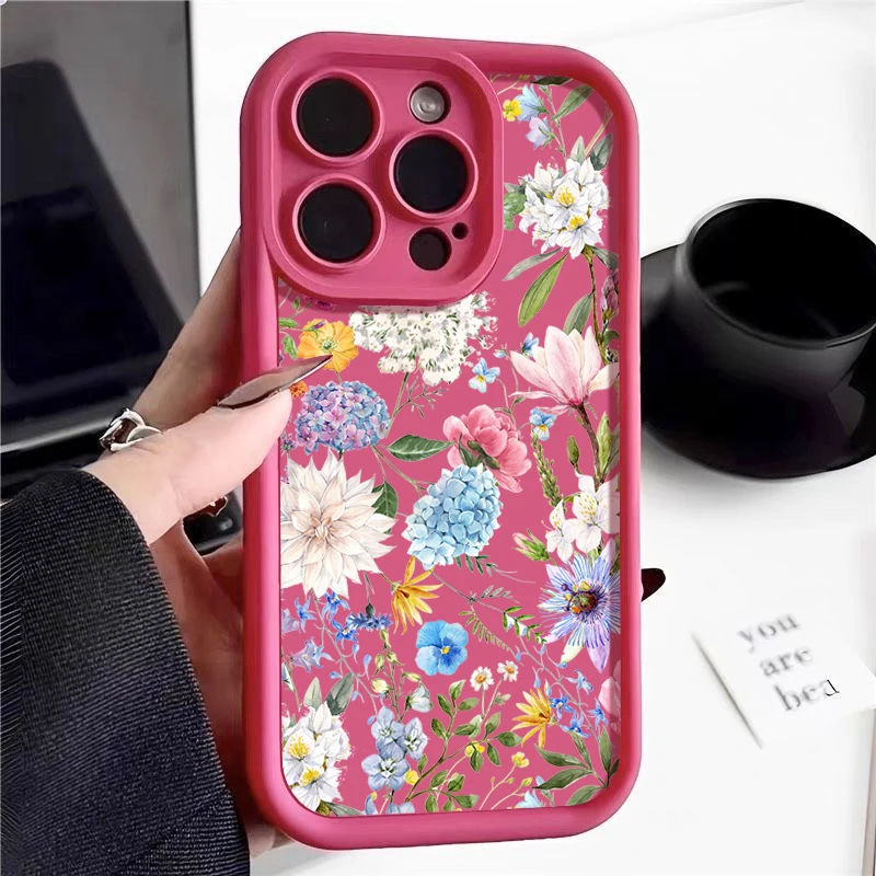 S0149fc299f054e93b1aee6cc3f63509cx-3.webp Hydrangea Flower Soft TPU Case For iPhone 17 Air 16e 16 15 14 Pro Max 13 12 11 Pro Max XR X XS Shockproof Silicone Phone Cover