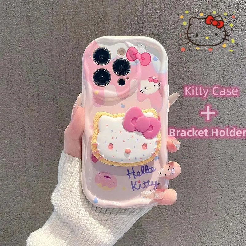 S02dc8746743945b4b3285040046fb37cw-3.webp Y2K Pink Case for IPhone 17 Air 17 Pro 16 15 14 13 12 Pro Max Plus Mini 16e 3D Wave Kitty Bracket Griptok Silicone Cover