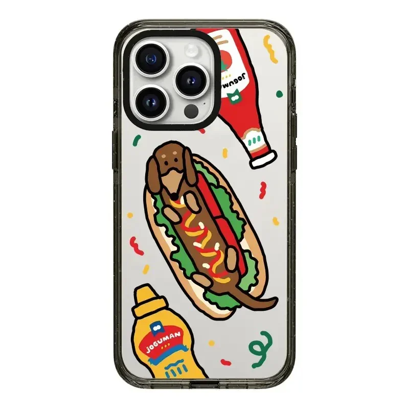 Cartoon Dinosaur Black Border 2.0 Acrylic Phone Case Cover for IPhone 12 13 14 15 16 17 Pro Max Case