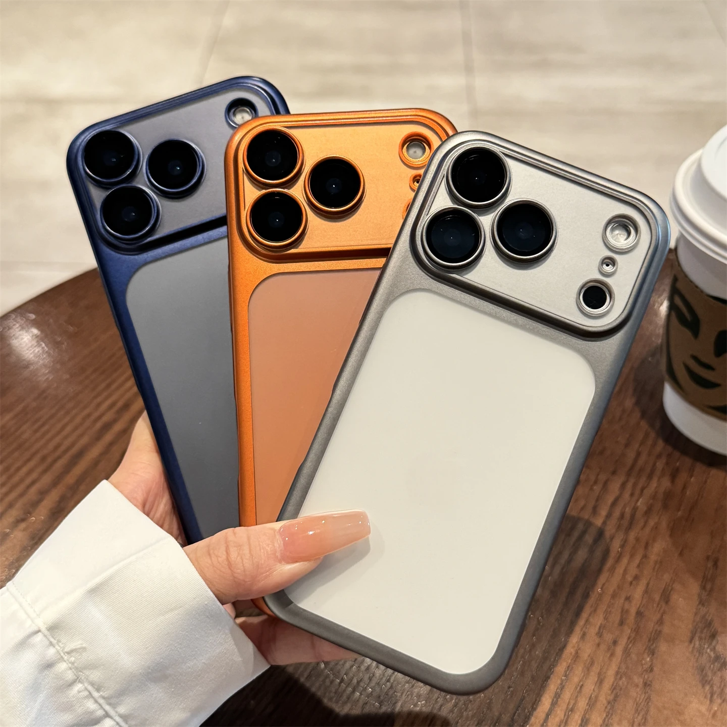 S04794eab50334d859b0072e3f1527fceM.webp Luxury New Ultrathin UV Plating Matte Anti Slip 17 Pro Max Phone Case for iPhone 17 Lens Film Protect Translucent Hard PC Cover