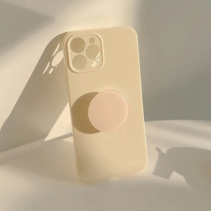 S04cde3b308644aeebf506feda34737545-1.webp Candy Color With Holder Shockproof Case For iPhone 17 16 15 14 13 12 11 Pro Max Plus Plain Soft Silicone Bumper Cover