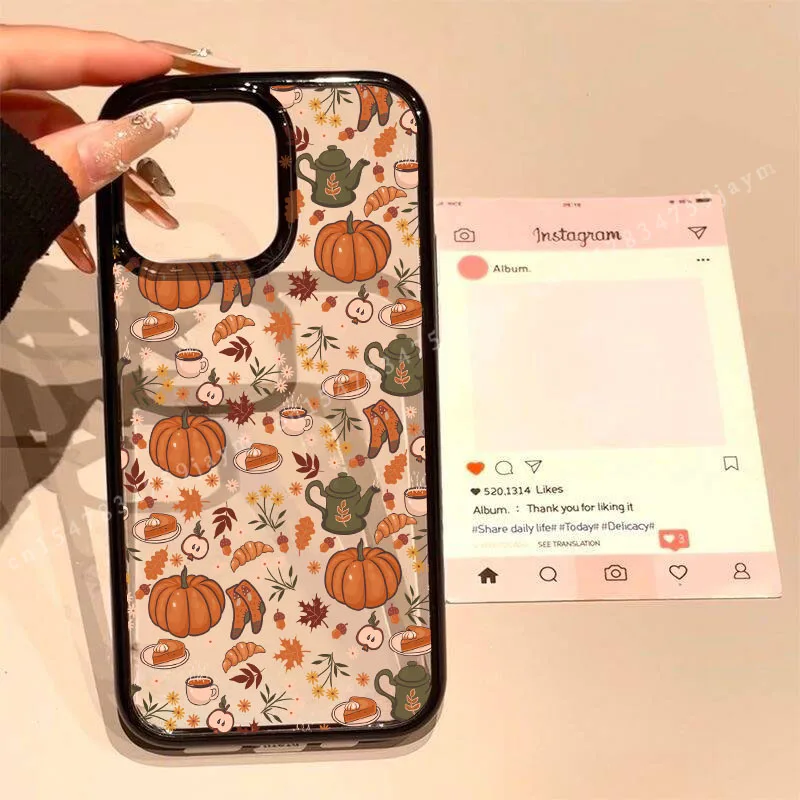 S0511d7d8465645ffbf7786fcf3f83c82U-2.webp Cute Halloween Autumn Leaves Pumpkin Phone Case for IPhone 16 15 14 13 12 11 17 Pro Max 17 Air 16 Plus Clear Hard PC Cover Coque