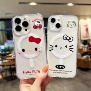 S066dfbe9fdd84fff9e11d855503a0290b.webp Cartoon Kitty Cat Magsafe Magnetic Phone Case for Iphone 17 Air 16 Pro Max 16E 11 12 13 14 15 Pro Max Mini Plus Cover