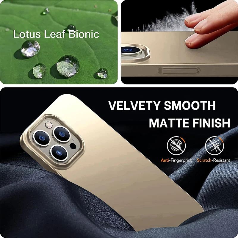 S0684d0597b8647c38df1966b52af36b78-1.webp Ultra Thin Matte PC Hard Back Cover Case For iPhone 17 Air 16e 16 15 14 13 12 Pro Max Solid Color Slim Frosted Shell iPhone17air