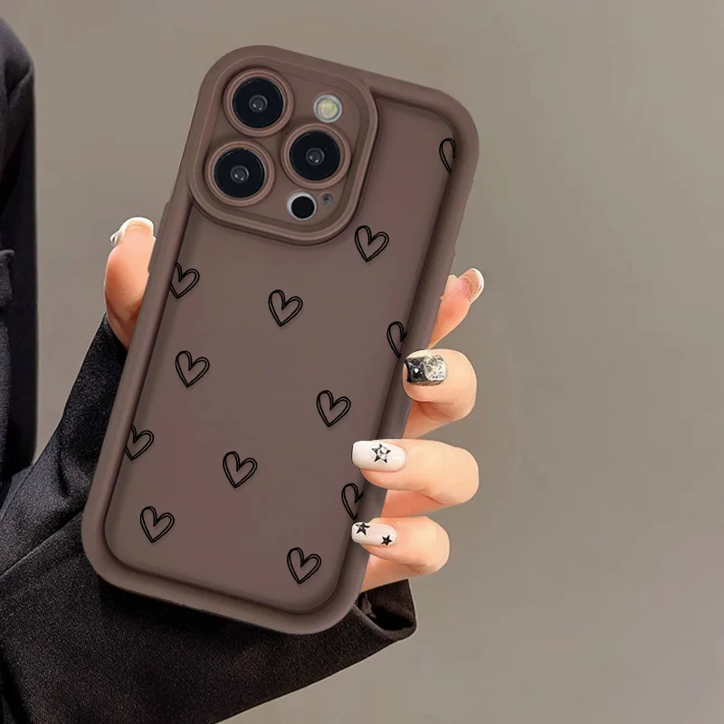 S0837e13aacbf43a089aa40640ed5651fE.webp Simple Love Heart Case For iPhone 14 Pro Cases iPhone 17 16 15 11 12 13 Pro Max 14 15 Plus 17 7 8 X XR XS Max Soft Siicone Cover