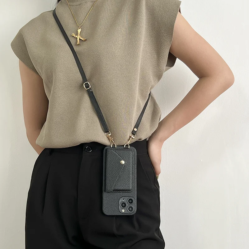 S090cf81658a54fb482f98f937ae9975b8-2.webp Luxury Crossbody strap lanyard wallet leather case iPhone 16 17 16 Pro 15 pro 17pro max 14 13 12 11 card holder phone cover