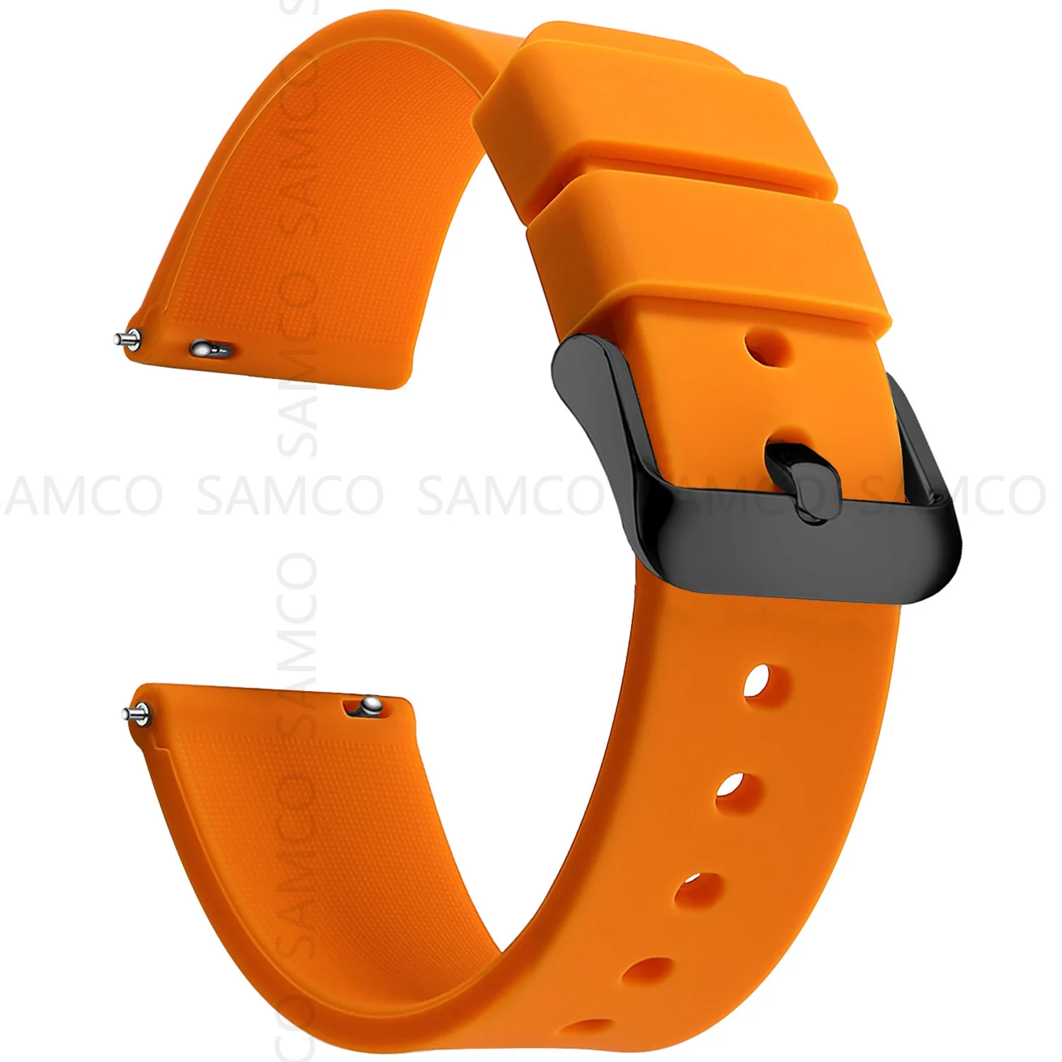 Silicone Watch Bands 14/16/18/19/20/21/22/24 mm Soft Quick Release Rubber Watch Bands Samsung Galaxy, Garmin Huawei Watch Straps