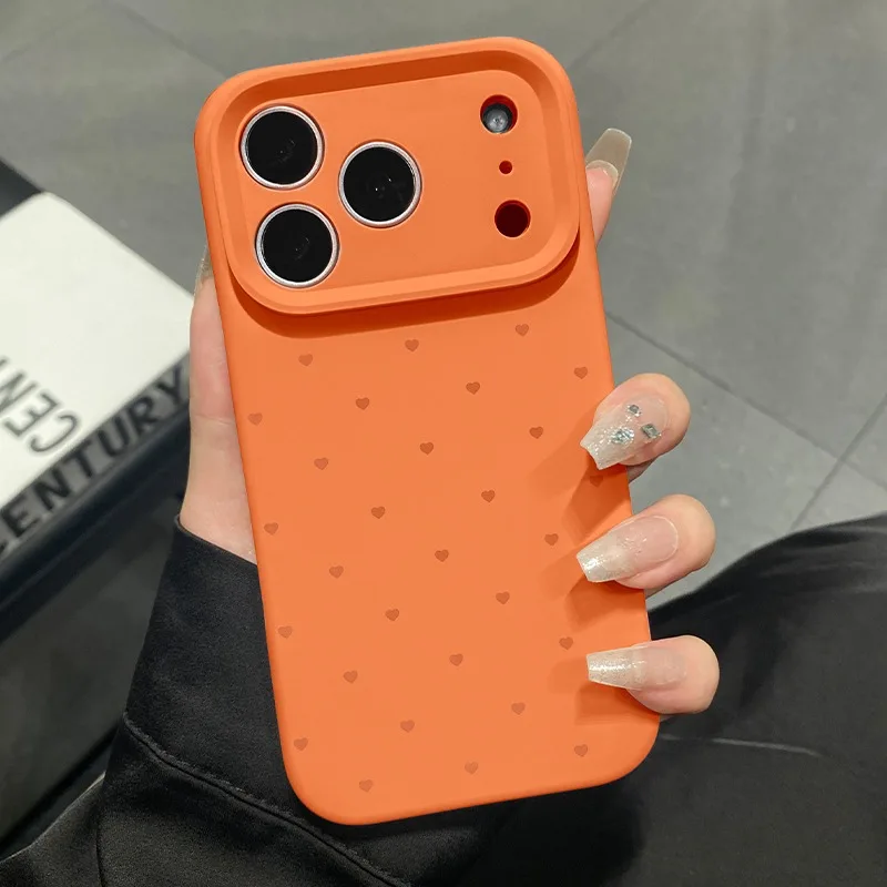 S0a5d2469cbfe42e89396d2c4c47a2d00c-1.webp Cute Love Heart Candy Color Matte Case for iPhone 17 16 15 Pro Max 14 Plus 12 13 11 Air Soft Liquid Silicone Ultra Slim Cover