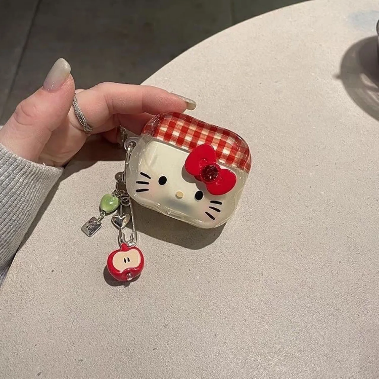 S0bb21d6e7f664ca893b9c8b016c8fa6cR.webp Cartoon Cat Kitty Earphone Case For Airpods 4 3 Pro 2 1 Wireless Bluetooth Headset Protective Cover With Keychain