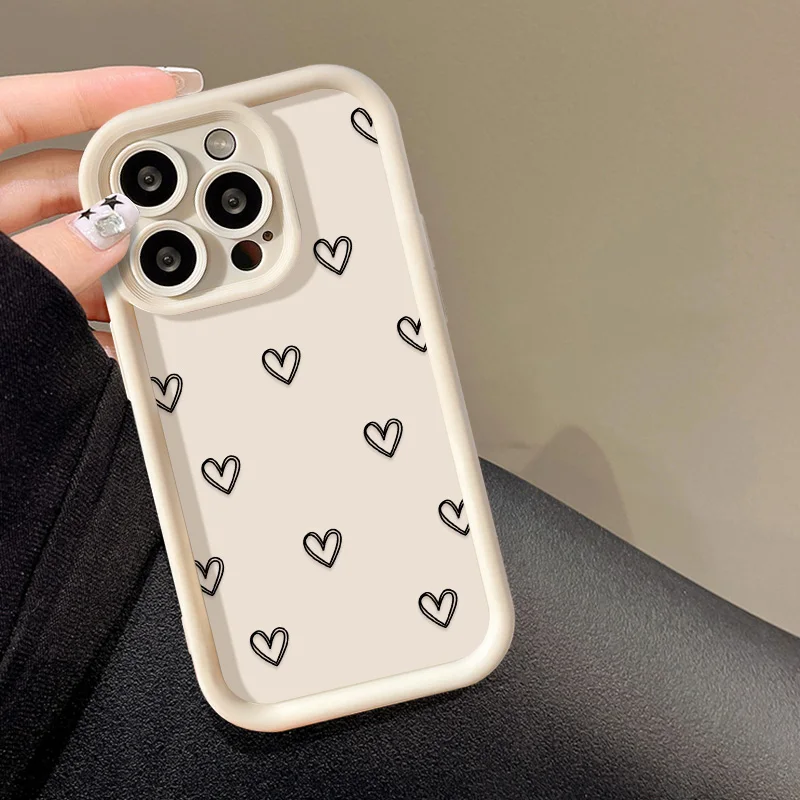 S0c16cbbc94ae40c488b22a8f1009b978H.webp Simple Love Heart Case For iPhone 14 Pro Cases iPhone 17 16 15 11 12 13 Pro Max 14 15 Plus 17 7 8 X XR XS Max Soft Siicone Cover