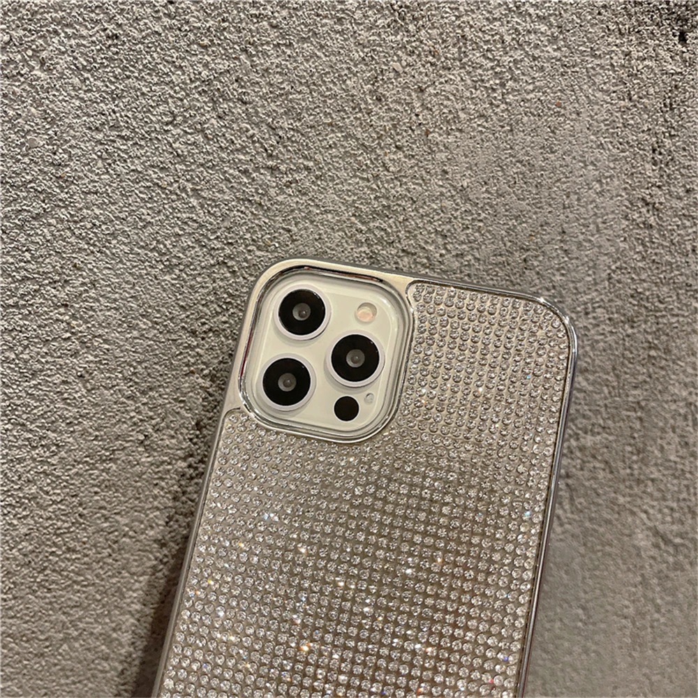 S0d1e5a1021c149e8b5af631445c32704B.webp Luxury Glitter Rhinestones Phone Case For iPhone 17 16 15 14 11 12 13 Pro Max XS XR X 7 8 Plus SE Shniy Diamond Silicone Cover