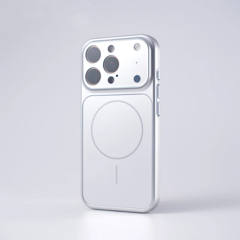 Frosted Camera Lens Protection Magnetic MagSafe Case For iPhone 17 17Pro Max 16 Pro 15 14 13 Matte Wireless Charging Armor Cover
