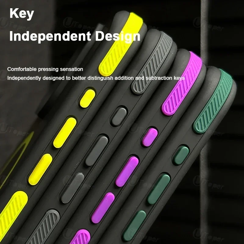 S0ea16182fffd4271a83779391e57b2c32.webp New Bicolor Matte Frosted Magnetic Phone Case For iPhone 17 Air 16 15 14 Plus 13 12 11 Pro Max Shockproof Bumper Hard Cover