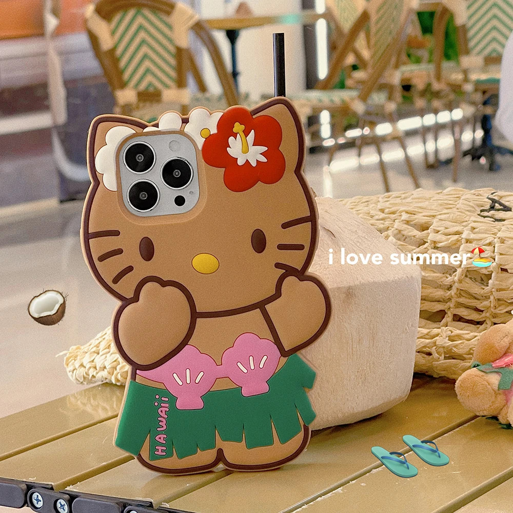 S10da329e34284d46a2d9c20f86151d700-1.webp Kawaii Cute Kitty Cartoon Cat Soft Silicone Case 3D Cartoon Cover For iPhone 16 15 14 Plus 13 12 11 Pro Max