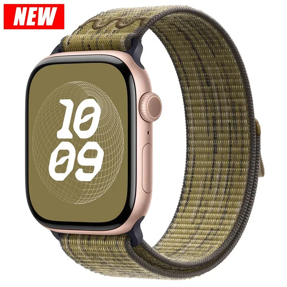 Nylon Sport Strap for Apple Watch Band 49mm for Loop Bracelet iWatch S10 9 8 7 6 5 4 3 se2 Ultra 2 46mm 45mm 44mm 41mm 42mm