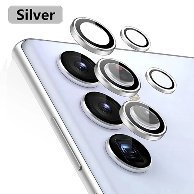 For Samsung S25 S24 S23 Ultra Camera Lens Protector Aluminum Alloy Metal Tempered Glass Camera Film For Galaxy S22U Accessories