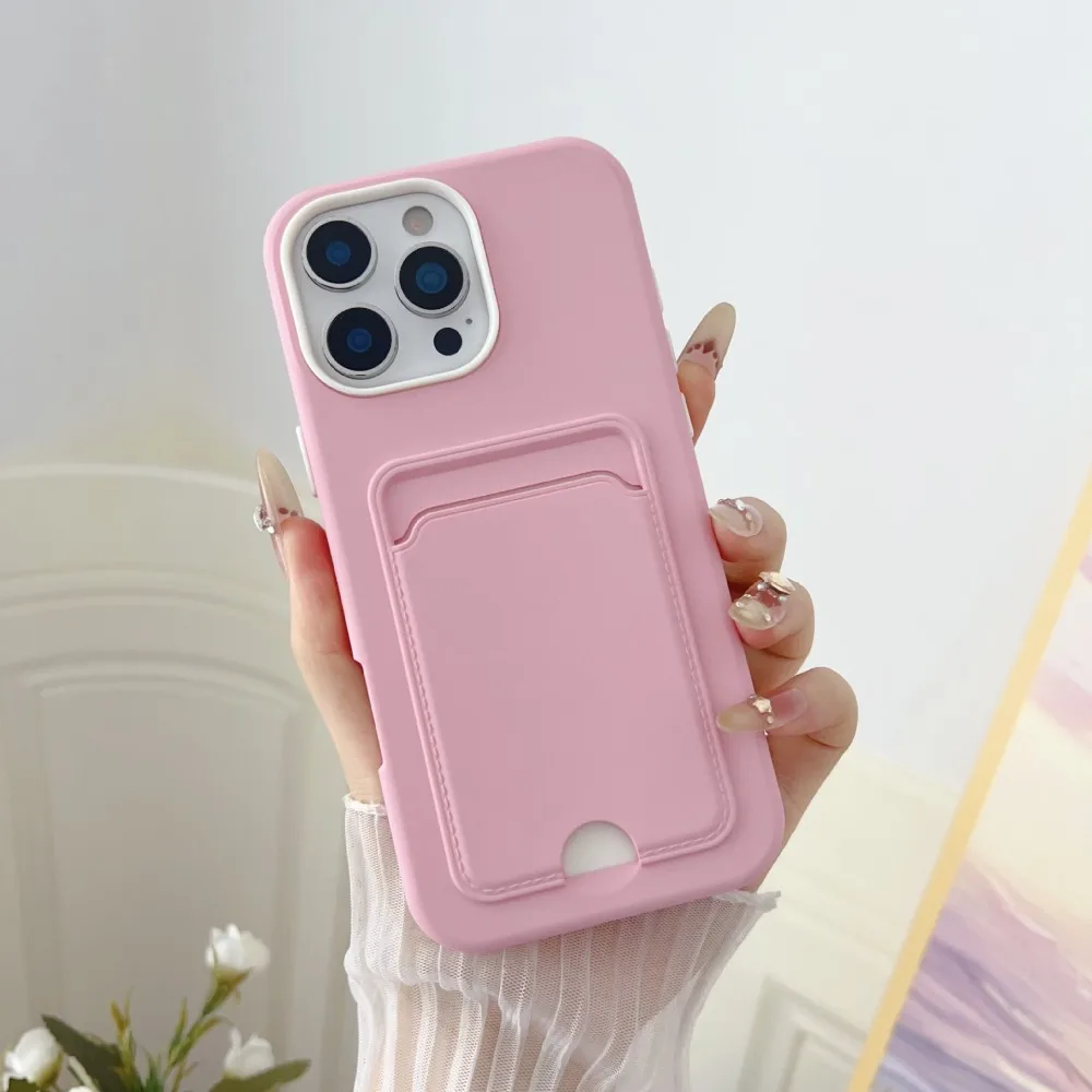 S13a73cbb3a434b6a89d538d9005509a2r.webp Candy Color Wallet with Card Slot Holder Protective Case For iPhone 17 Air 16e 16 Pro Max 15 14 Plus 13 12 11 Shockproof Cover