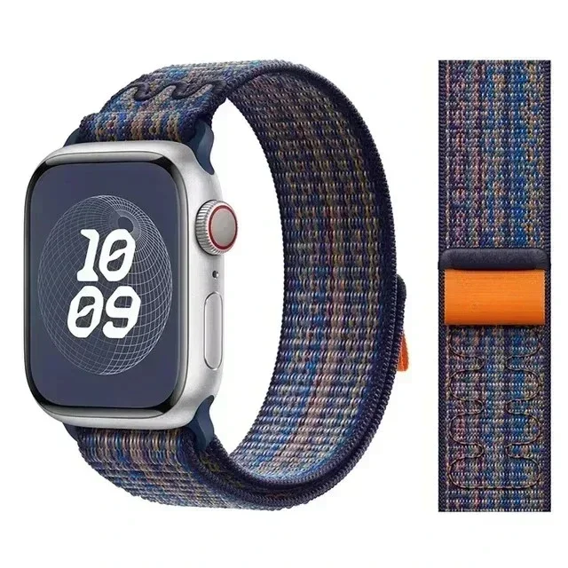 Nylon Sport Strap for Apple Watch Band 49mm for Loop Bracelet iWatch S10 9 8 7 6 5 4 3 se2 Ultra 2 46mm 45mm 44mm 41mm 42mm