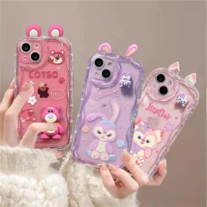 S18a25bdd43734b3f9bdb4798b7e40afbP-1.webp 3D Cartoon Rabbit Case For iPhone 16 15 14 Plus 13 12 Mini 11 Pro XR XS Max