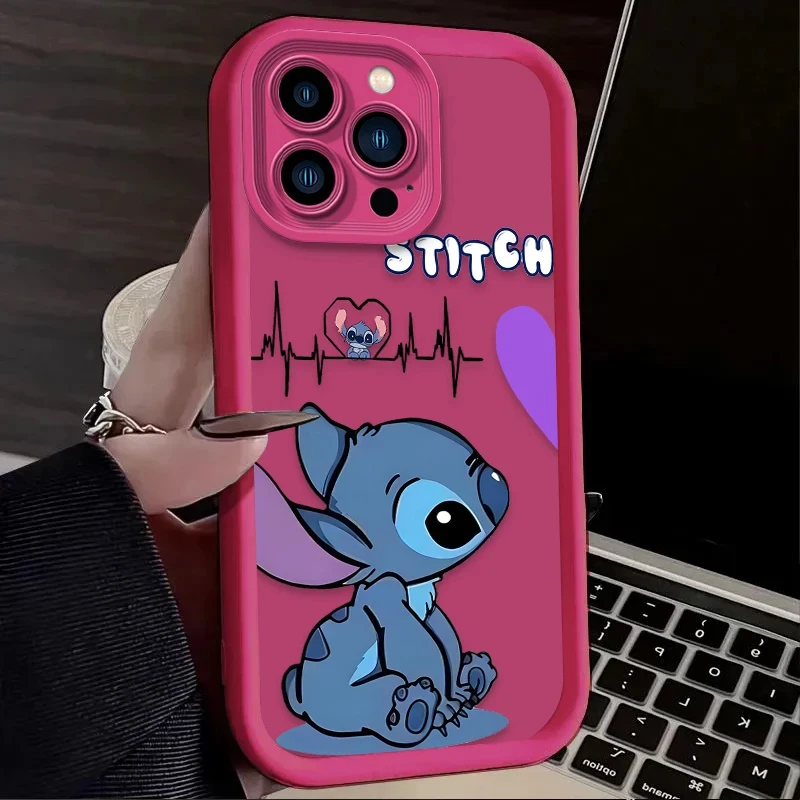 S196d0278747f4b12afd98cd4c8a33dd5X.webp Cartoon Stitch Angel Cute Couple Phone Case For iPhone 15 14 13 12 11 Pro Max X XS Max XR 12 13 Mini 7 Plus Shockproof Soft Cover