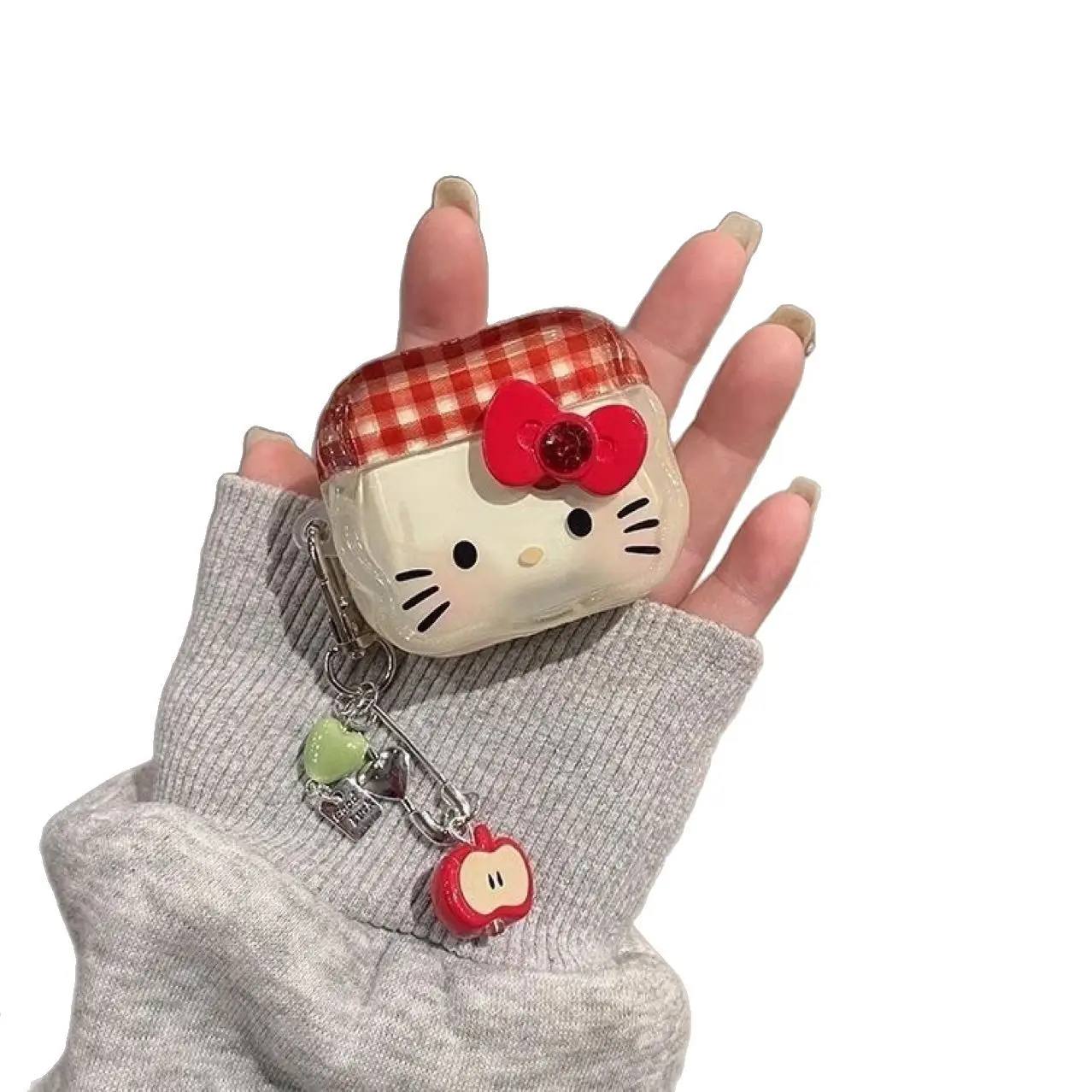 S1c862032c12346e092415593d2f5a2daS.webp Cartoon Cat Kitty Earphone Case For Airpods 4 3 Pro 2 1 Wireless Bluetooth Headset Protective Cover With Keychain