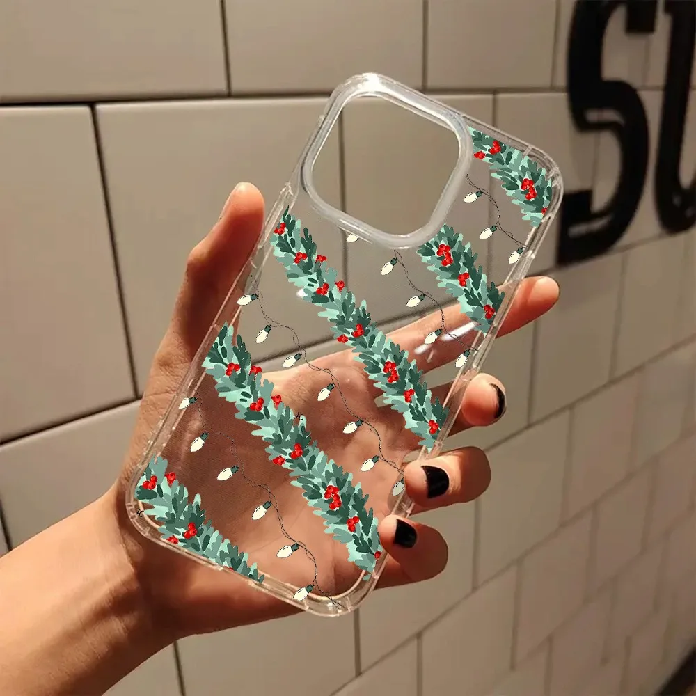 S1cfdccb12c2448518e58cec8e7febe9da.webp Cute Christmas Decoration Beautiful Transparent Phone Case for iPhone 17 16 11 12 13 14 15 Pro Max 7 8 Plus XR XS X Clear Cover