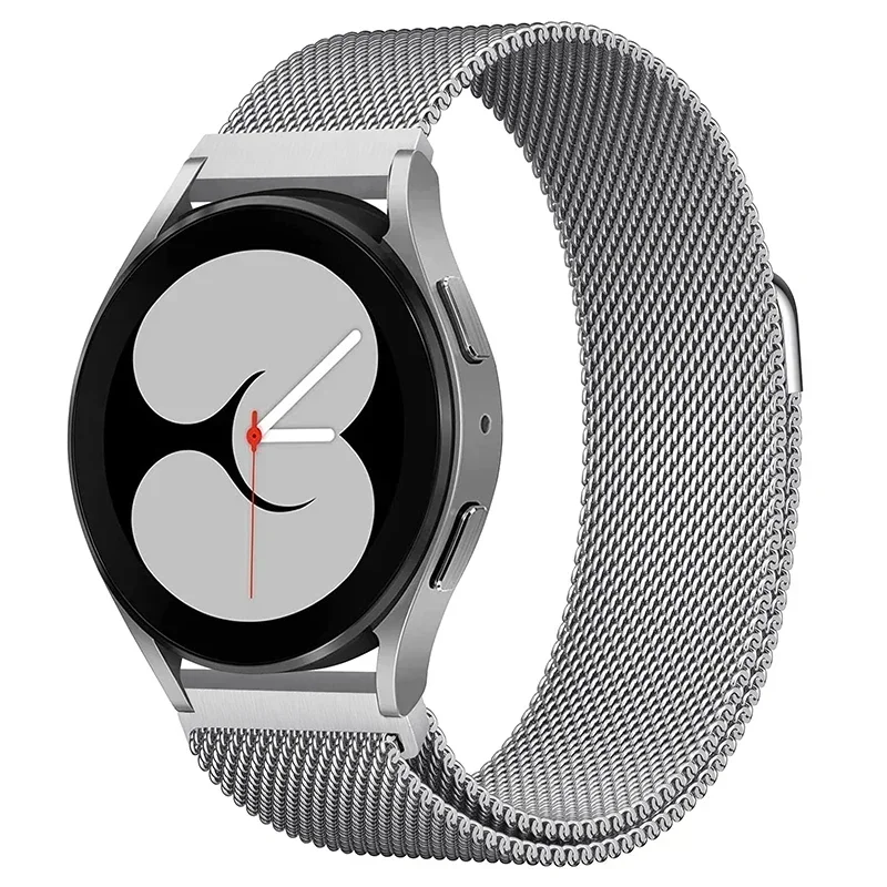S1d08f0a312814f4fa34bc02915392b8cX.webp 22mm 20mm Strap For Samsung Galaxy Watch 3 4 5 6 7 44mm/40mm Milanese Loop Bracelet Galaxy Watch 4/6Classic 47mm 46mm Metal Band