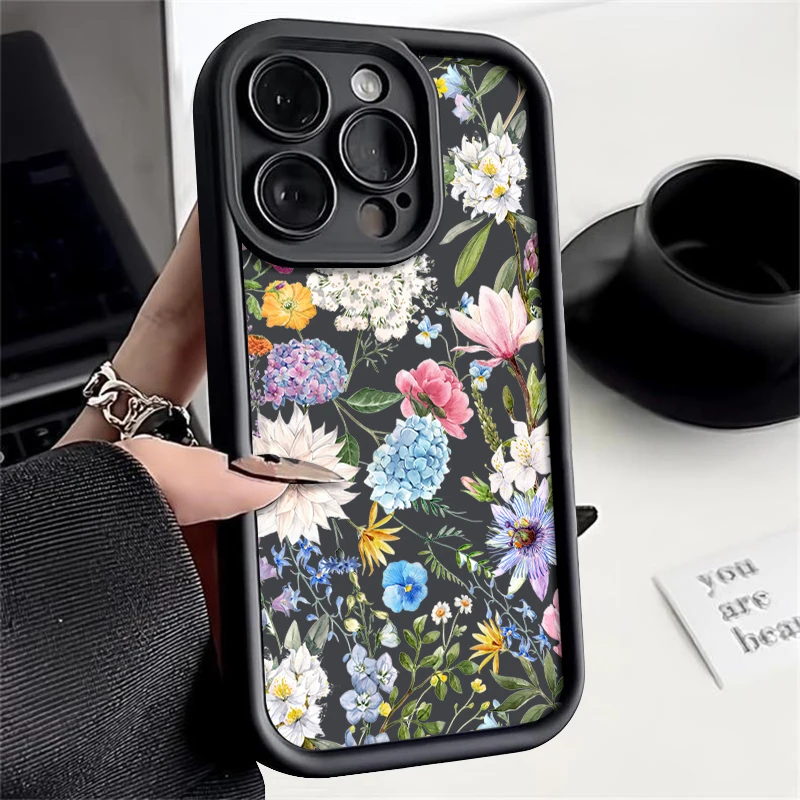 S1ea97a9ab822470798cbf6d82f45b258Z-2.webp Hydrangea Flower Soft TPU Case For iPhone 17 Air 16e 16 15 14 Pro Max 13 12 11 Pro Max XR X XS Shockproof Silicone Phone Cover