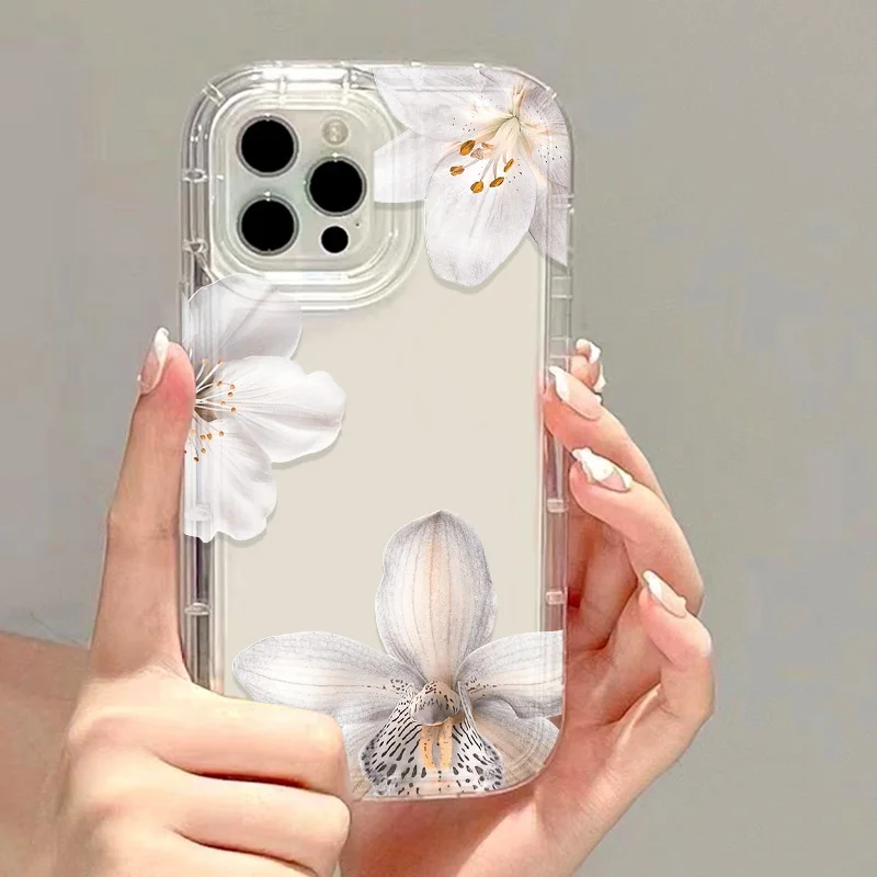 S1f46326915234e31856474e14d518f73E.webp Flower Phone Case For iPhone 17 16 Pro Max Case iPhone 15 13 11 14 12 Pro Max 16E 8 7 Plus XR XS SE Transparent Shockproof Cover