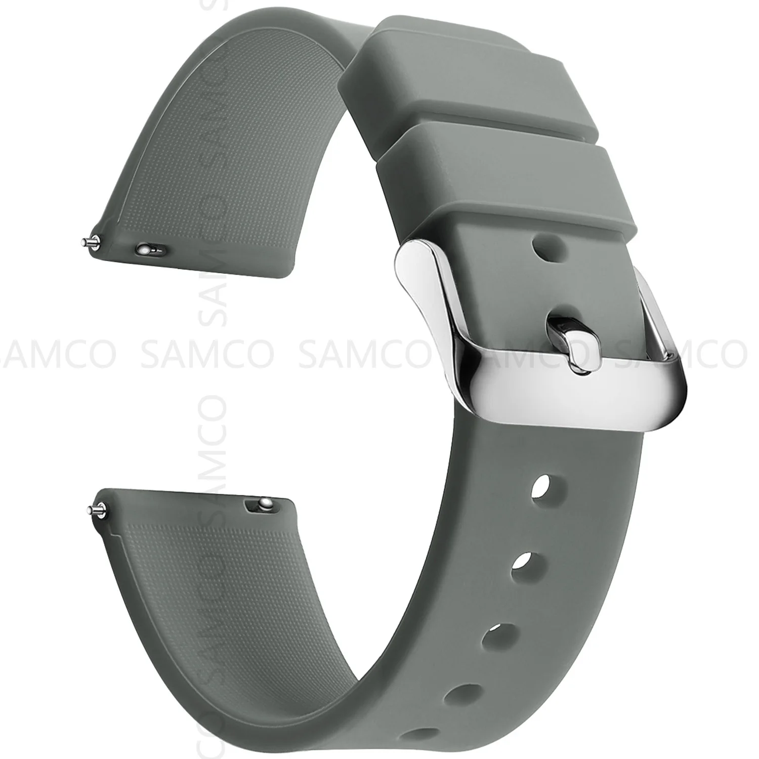 Silicone Watch Bands 14/16/18/19/20/21/22/24 mm Soft Quick Release Rubber Watch Bands Samsung Galaxy, Garmin Huawei Watch Straps