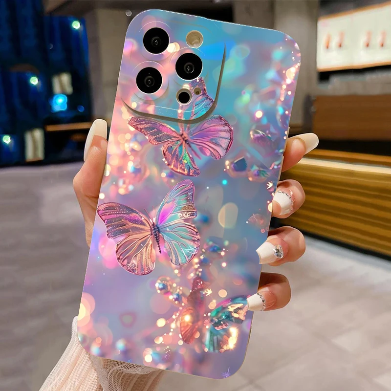Oil Painting Pink Rose Flower Phone Case For iPhone 17 Air 16 15 14 13 Pro Max 12 11 XS X XR 7 8 Plus SE2 Shockproof Soft Cover